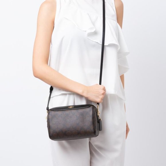 Coach Handbags - Coach Bennett Crossbody Black and Brown Bag